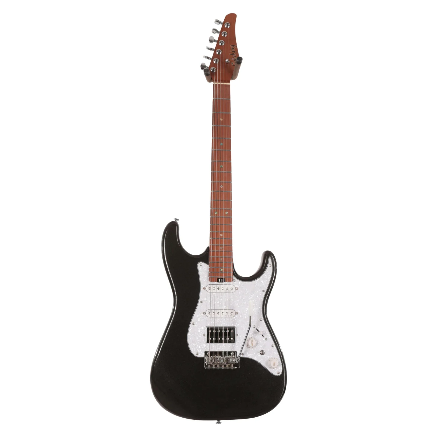 Soloking Ms-1 Classic Electric Guitar İn Metallic Black W/gigbag Siyah-beyaz