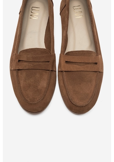 Luvishoes F02 Toprak Süet Kadın Babet Toprak