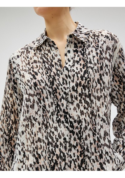 Koton Animal Desenli Gömlek Leopar Desenli 3sak60153pw Leopar Desenli