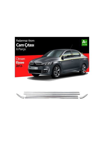 S-Dizayn  Citroen C-Elysee Krom Cam Çıta 6 Prç 2012 Üzeri
