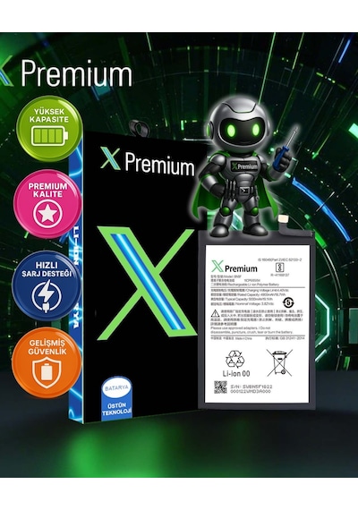 Xpremium Xiaomi Redmi 13c Bn5q Batarya 5000 Mah Süper Yüksek Kapasiteli Güçlendirilmiş Pil