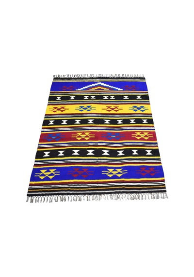 Zehra Abla Halı Yeni El Dokuma Otantik Manastır Namazlık Seccade Yün Kilim 6977 Çok Renkli