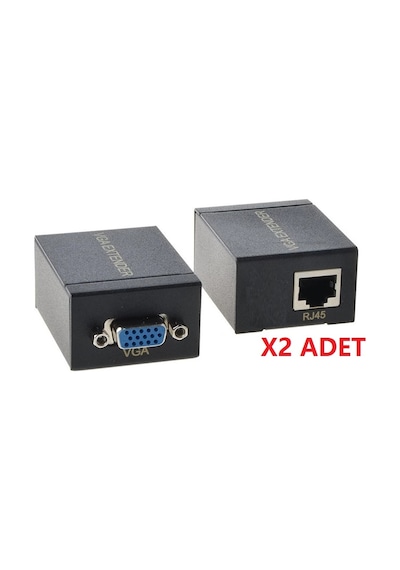 Alfais 4896 60 Metre Rj45 Vga Ek Uzatici Cat5E 6 Kablosu Extender