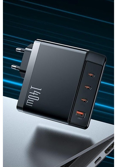140w Gan Pd Hızlı Şarj Adaptörü 1xusb 3xtype-c Laptop Ve