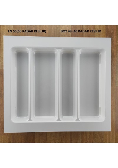 55/49 Cm Cekmece Içi Kepçelik Beyaz 50/40 Cm Kadar Kesılebıır Beyaz