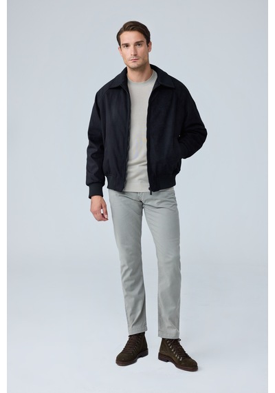 Danger Erkek Oversize Bomber Süet Ceket Siyah 4343dngr