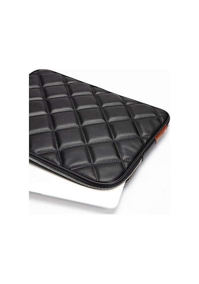 Macbook Neo Air Pro 13 & 14 İnç Uyumlu Kapitone Laptop Kılıfı Siyah Siyah