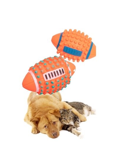 Sesli Kedi Köpek Isırma Topu Renkli Sesli Diş Kaşıma Pet Oyuncağı
