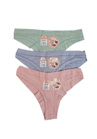 Kota 5104 Biye Detaylı 3 Lü String Modal Bayan Bikini Karışık/çok Renk