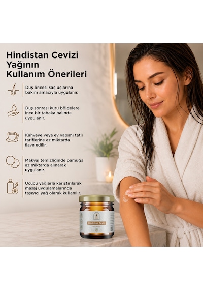 Hindistan Cevizi Yağı 210 Ml. %100 Saf