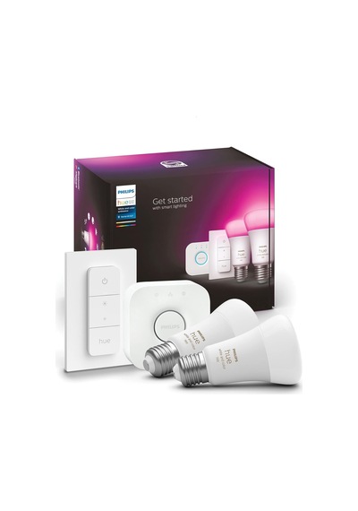 Philips HueWCA 9-75W E27 Renkli Akıllı Ampul 2'li Başlangıç Seti (Kumandalı)