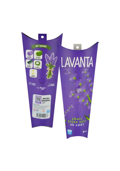 Şönil Lavanta Çiçek Yapım Seti