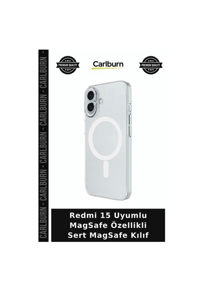 Redmi 15 Uyumlu Magsafe Özellikli Sert Magsafe Kılıf Koruma Kapağı Mobil Aksesuar Telefon Örtüsü çok renkli