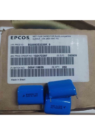 B3259s3335k9 3.3mf 220v 22,5mm Damla Polyester Kondansatör 5 Adet