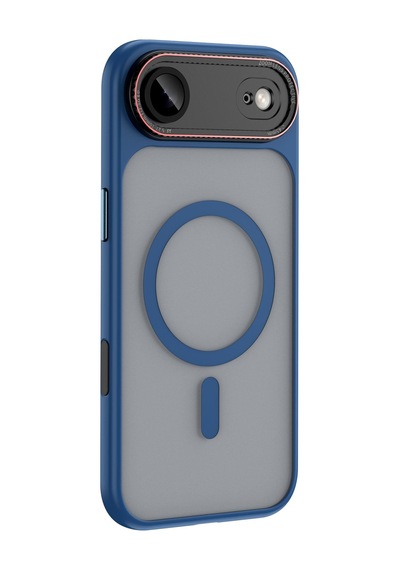 Apple Uyumlu iPhone 17 Air Magsafe Özellikli Sert Sonic Telefon Kılıfı Lacivert