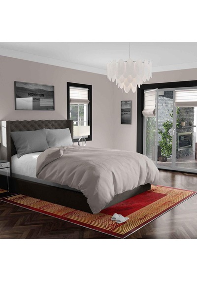 Kaymaz Taban Yıkanabilir Halı Mutfak, Salon, Yatak Odası İçin Modern Dijital Baskı Halı Slnhalı 1 - 0063 Çok Renkli
