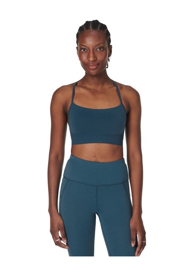 Sweaty Betty Sweaty Betty Spirit Restored Seamless Kadın Yoga Bra 5133 Mavi