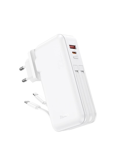 Hoco J126 Usb-a+type-c Çıkışlı Type-c+lightning Kablolu 10000mah Powerbank Şarj Aleti- 5775 Diğer