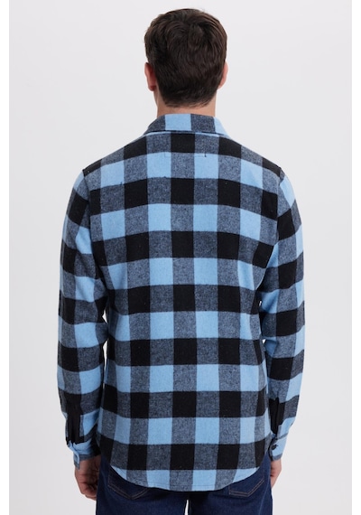 Tudors Erkek Slim Fit Dar Kesim Uzun Kollu Kapaklı Çift Cepli Kareli Kışlık Oduncu Gömlek-41702 Çok Renkli Tudors Erkek Slim Fit Dar Kesim Uzun Kollu Kapaklı Çift Cepli Kareli Kışlık Oduncu Gömlek-41702 Çok Renkli