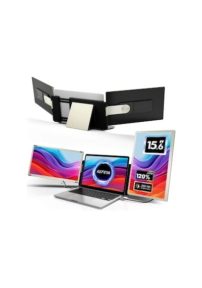 Kefeya S6 15.6'' Fhd Ips Taşınabilir Üçlü Laptop Monitör Hdmı Usb-c