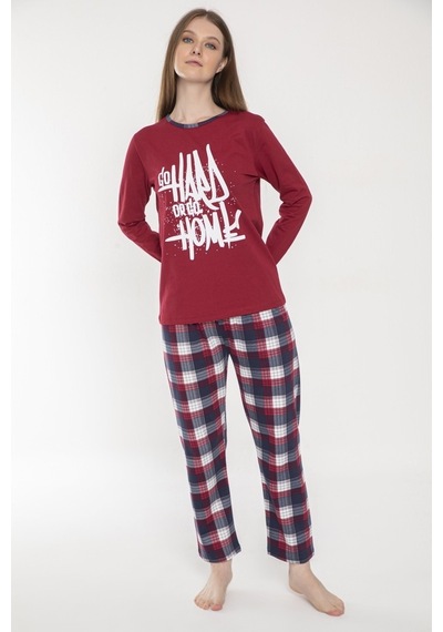Vishenka Kadın %100 Penye Baskılı Pijama Takımı