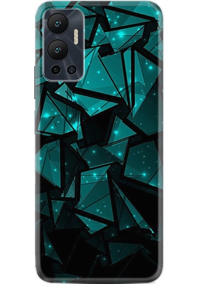 Infinix Hot 12 Kılıf Resimli Desenli Baskılı Silikon Baloons and Moon 1348