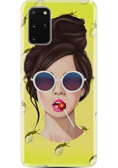 Samsung Uyumlu Galaxy S20 Fe Kılıf Desenli Lollipop Woman 1416