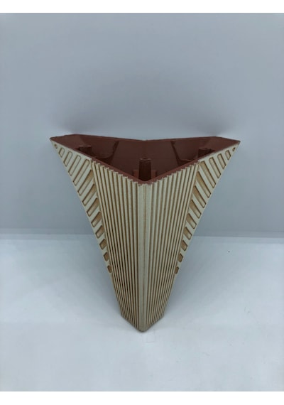 PLASTİK, 12 CM KREM-CAPPUCCİNO KOLTUK,BAZA,MOBİLYA AYAĞI (4 ADET)