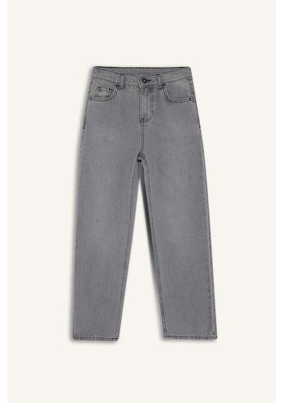 Defacto Erkek Çocuk Wide Leg Düz Paça Jean Pantolon F2836a825aunm55 Gri