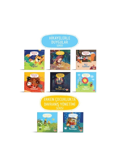 2-6 Yaş Hikayelerle Duygular Serisi ve Davranış Yönetimi Serisi