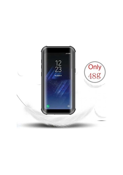 Galaxy S8 Kılıf 1-1 Su Geçirmez Kılıf Siyah