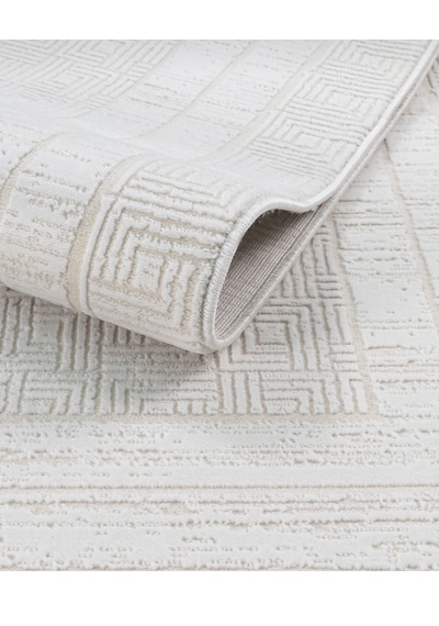 Elvey Home 7107 Krem Modern Desen Doğal Taban Koridor Mutfak Çocuk Oturma Odası Salon Halı Yolluk 7107kemik