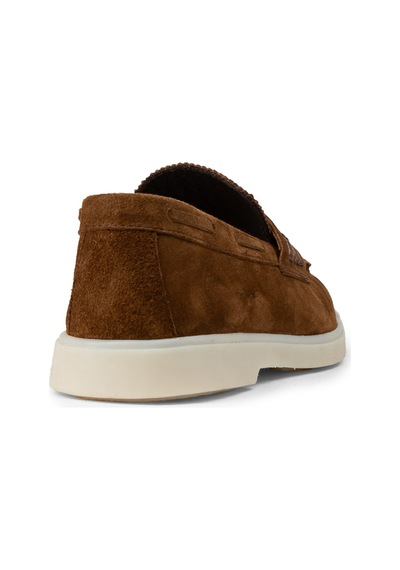 Deery Erkek Hakiki Süet Taba Renkli Loafer Ayakkabı - 02028mtbac01 Taba