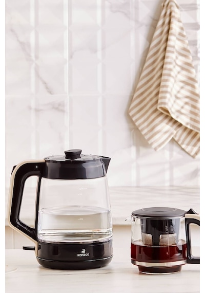 Karaca Glass Tea Xl 2 In 1 Cam Su Isıtıcı & Çay Makinesi