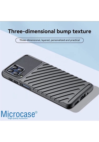 Microcase Galaxy M33 5G Thunder Serisi Kilif - Siyah 559421191