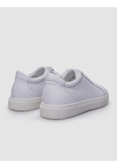 %100 Hakiki Deri Beyaz Bağcıklı Desenli Erkek Sneaker-beyaz Beyaz %100 Hakiki Deri Beyaz Bağcıklı Desenli Erkek Sneaker-beyaz Beyaz