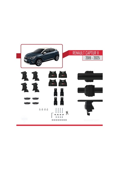 Renault Captur 2 2019 Ve Sonrası İle Uyumlu Ace-4 Ara Atkı Tavan
