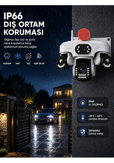 O-kam Ok-243premiumw 4 Lens Wifi Ptz Camera