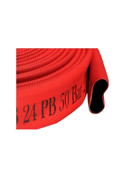 3" İçi Kauçuk Dışı Pu Kaplı Kırmızı 25 Metre Yangın Hortumu Ts 9222 Sertifikalı