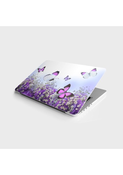 Laptop Sticker Bilgisayar Notebook Pc Kaplama Etiketi Beyaz Çiçek