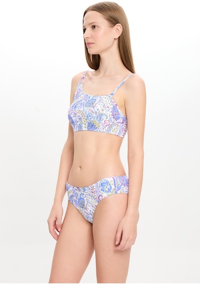 Toosalty Kadın Şal Desen Dokulu Tek Omuz Bikini Takımı 25sw012st Çok Renkli