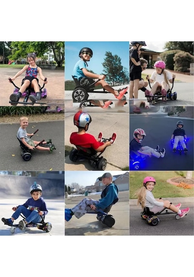 Citymate Elektrikli Kaykay Hoverboard Akıllı Denge 6.5 Inch + Hoverkart + Çanta Extrem Paket D12