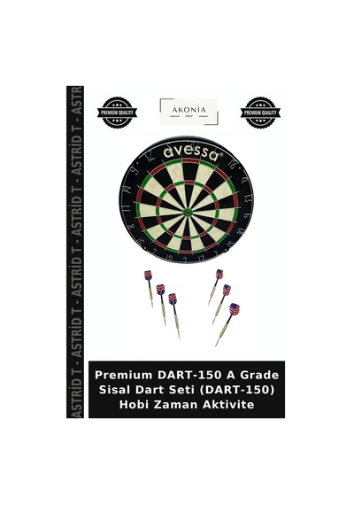 Premium Dart-150 A Grade Sisal Dart Seti Dart-150 Hobi Zaman Aktivite