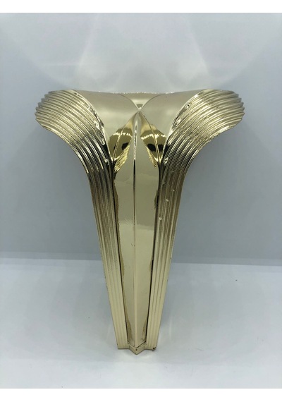 PLASTİK, 16 CM GOLD KAPLAMA  BAZA,KOLTUK,MOBİLYA AYAĞI (4 ADET)