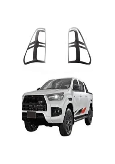 Toyota Hilux 2015-2022 Arka Stop Çerçevesi Takımı Stop Çerçeve Kaplama / Siyah