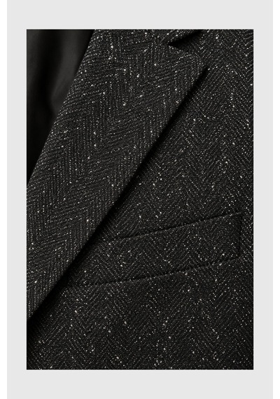 Rizzup Erkek Slim Fit Balıksırtı Kırçıllı Siyah Kışlık Takım Elbise Çift Düğmeli Spor Şık 2703329 Rizzup Erkek Slim Fit Balıksırtı Kırçıllı Siyah Kışlık Takım Elbise Çift Düğmeli Spor Şık 2703329