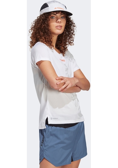 Adidas Terrex Agravic Trail Kadın Beyaz Koşu Tişörtü Ht9415 Beyaz