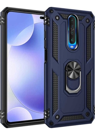 Xiaomi Redmi K30 Kılıf Zore Vega Kapak Mavi
