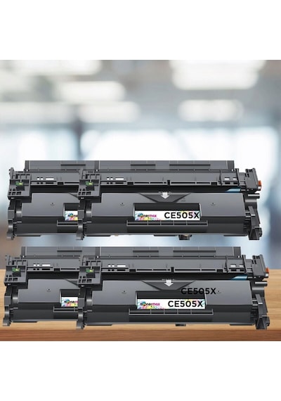 Hp Laserjet P2050 .  Toner Çipli Ce505x 4'lü 6.500 Sayfa