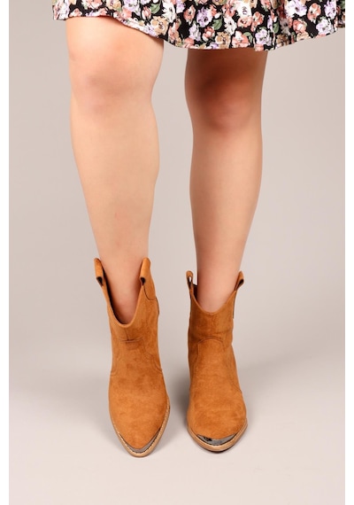 Mair Topuklu Western Bot Taba-7459 Haki